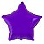 Balão Metalizado Estrela Liso Roxo - Imagem 1