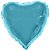 Balão Metalizado Coração Azul Baby - 46cm - Imagem 1