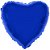 Balão Metalizado Coração Azul - 46cm - Imagem 1