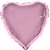 Balão Metalizado Coração Rosa Baby - 46cm - Imagem 1