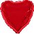 Balão Metalizado Coração Vermelho - 46cm - Imagem 1