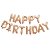 Balão Metalizado Happy Birthday Rose - 40cm - Imagem 1