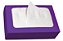 Dispenser Roxo com Guardanapos 20cmX16cm - 40 Unidades - Imagem 1