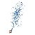 Lança Confete Chuva de Papel Azul Metalizado 30cm - 01Unidade - Imagem 3