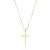 Corrente Masculina 60 cm com Crucifixo Folheado em ouro 18K - Imagem 1
