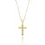 Correntinha Masculina com Crucifixo Folheado em Ouro 18k - Imagem 1