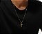 Correntinha Masculina com Crucifixo Manto Folheado em Ouro 18k - Imagem 2