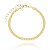 Pulseira Feminina dourada folheada em ouro 18k - Imagem 1