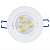 Spot LED Embutir 3w Direcionável Redondo Branco Quente - Imagem 2