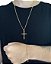 kit corrente e pulseira de ouro masculina Pingente Crucifixo
