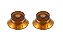 All Parts - Knob Bell Estilo Vintage Âmbar (Duas Unidades)