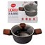 Panela Caçarola 24cm Aluminio Indução Antiaderente Ceramica
