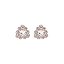 Brinco Leticia Sarabia flor cristal prateado B9163