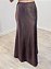 Saia longa Cetim Marrom