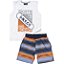 CONJUNTO INFANTIL MENINO SKATE NYC ALGODÃO LARANJA