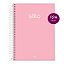 Caderno Espiral 10m 160fls CD Stilo Rosa Pastel - Jandaia