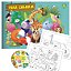 Livro para Colorir Animais com Adesivo 16 Folhas 20x14cm Animativa