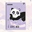 Caderno Brochura 80fls Capa Dura Panda My Friend 2026 São Domingos / Animativa