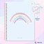 Caderno Universitário Tons Pastéis Espiral 1 Matéria 80 Fls Capa Dura Arc-en-ciel São Domingos / Animativa