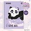 Caderno Universitário Panda My Friend Espiral 1 Matéria 80 Fls Capa Dura São Domingos / Animativa