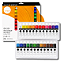 Kit Estojo Tinta Acrílica Daler Rowney Simply 12ml 24 Cores Alta Pigmentação Profissional