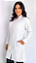 Jaleco Feminino Branco Zíper - NEO