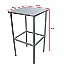 Mesa Inox 50x46cm suporta até 200kg