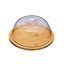 Porta Queijo Bambu com Tampa Acrílico Transparente 25cm - Tuut