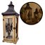Lanterna Decorativa Madeira e Ferro Rústico Prime 55cm x 19cm - Empório Decor