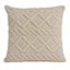 Almofada Decorativa Cheia Winter Felpudo Bege Com Enchimento 42x42cm - Jolitex