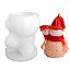 Molde de Silicone para Vela Artesanal Natal Boneco de Neve 9,5cm