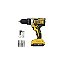 Kit Parafusadeira Elétrica Kandexs SP-992 21V Preto/Amarelo