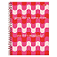 Caderno Capa Dura Universitário Pink Power Foroni 12 Materias 192 Folhas - Capas Sortidas
