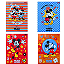 Caderno Brochura Mickey Foroni 80 folhas Sortido