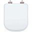 Assento Poliester Soft Close Axis Branco para vaso Deca P47