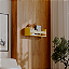 Prateleira Porta Objeto Amarela 70 x 12cm Suporte Invisivel