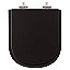 Assento Sanitário Poliéster Soft Close Vogue Plus Preto para vaso Deca