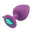 Plug Anal Roxo Com Pedra Tamanho M