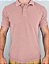 Camisa Polo Masculina Estonada Piquet Algodão Rosé