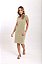 Vestido Curto Camisetão Estonado M/Malha Palha