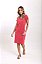 Vestido Curto Camisetão Estonado M/Malha Salmão