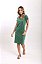 Vestido Curto Camisetão Estonado M/Malha Verde
