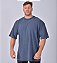 Camiseta Oversized Masculina Estonada Malha Azul Jeans