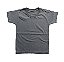 Camiseta Infantil Estonada Lisa Algodão Cinza Chumbo