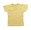 Camiseta Infantil Estonada Lisa Algodão Amarela
