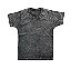 Camiseta Infantil Marmorizada Lisa Algodão Preta