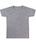 Camiseta Infantil Pré-Encolhida Lisa Algodão Mescla