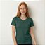 Camiseta Feminina Pré-Encolhida lisa Algodão Musgo