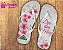 Chinelo Dia Das Mães com flores