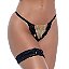 Tanga Laura Com Perneira E Pingentes Patitex - Preto